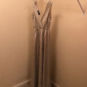 Gold maxi dress